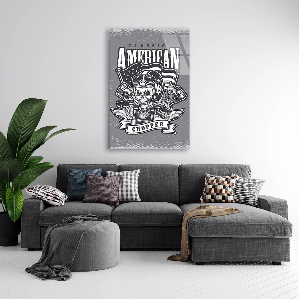CLASSIC AMERICAN CHOPPER KURUKAFA - CAM TABLO - DEG0511