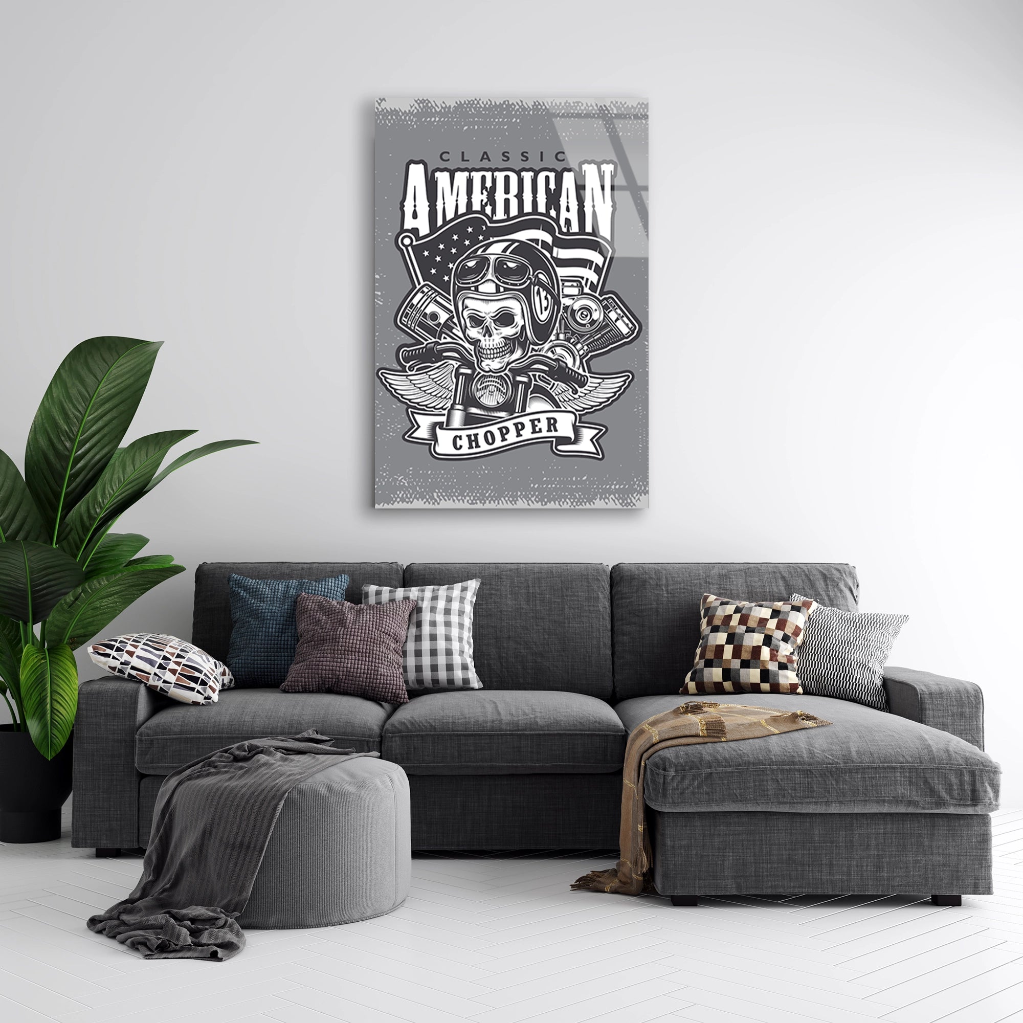 CLASSIC AMERICAN CHOPPER KURUKAFA - CAM TABLO - DEG0511