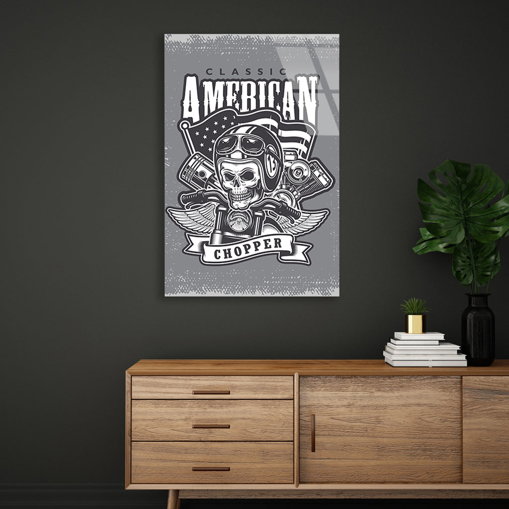 CLASSIC AMERICAN CHOPPER KURUKAFA - CAM TABLO - DEG0511
