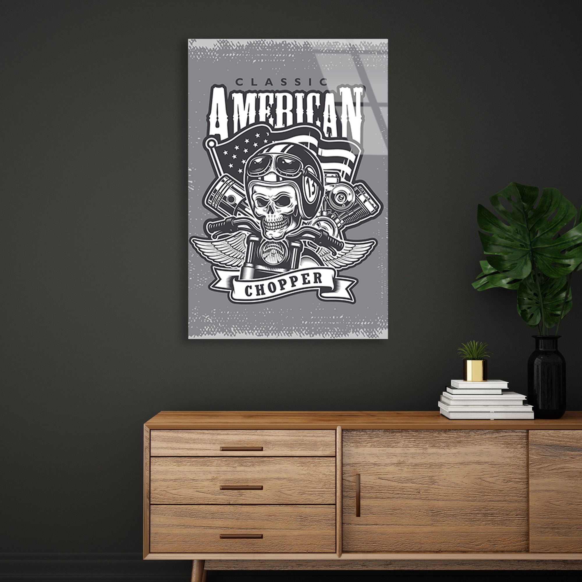 CLASSIC AMERICAN CHOPPER KURUKAFA - CAM TABLO - DEG0511
