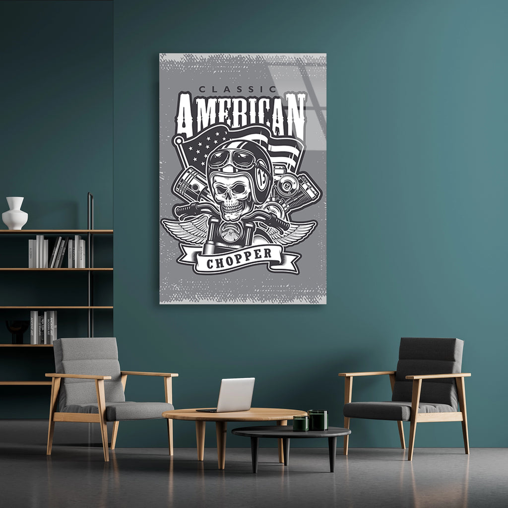 CLASSIC AMERICAN CHOPPER KURUKAFA - CAM TABLO - DEG0511