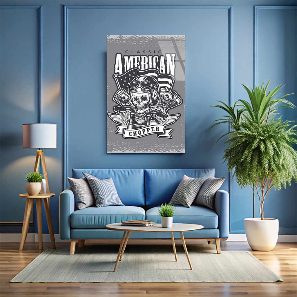 CLASSIC AMERICAN CHOPPER KURUKAFA - CAM TABLO - DEG0511