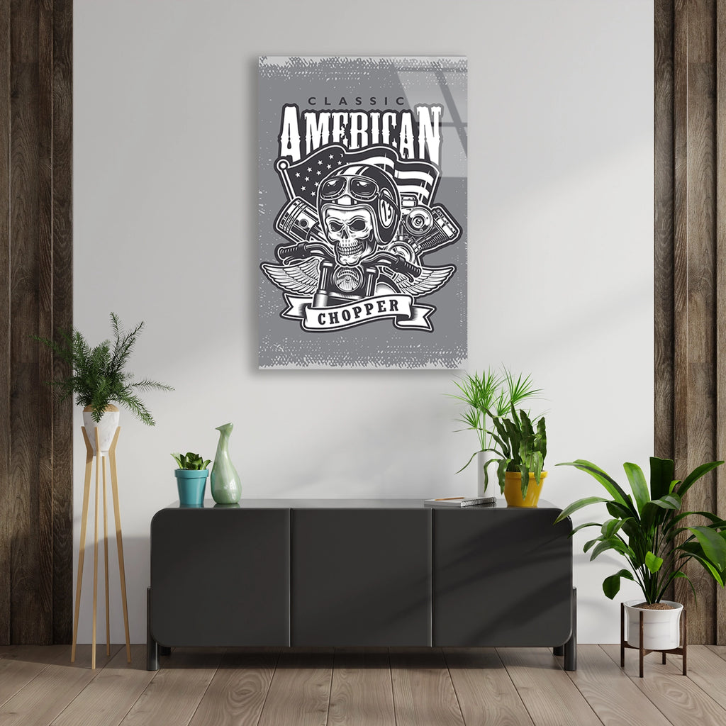 CLASSIC AMERICAN CHOPPER KURUKAFA - CAM TABLO - DEG0511