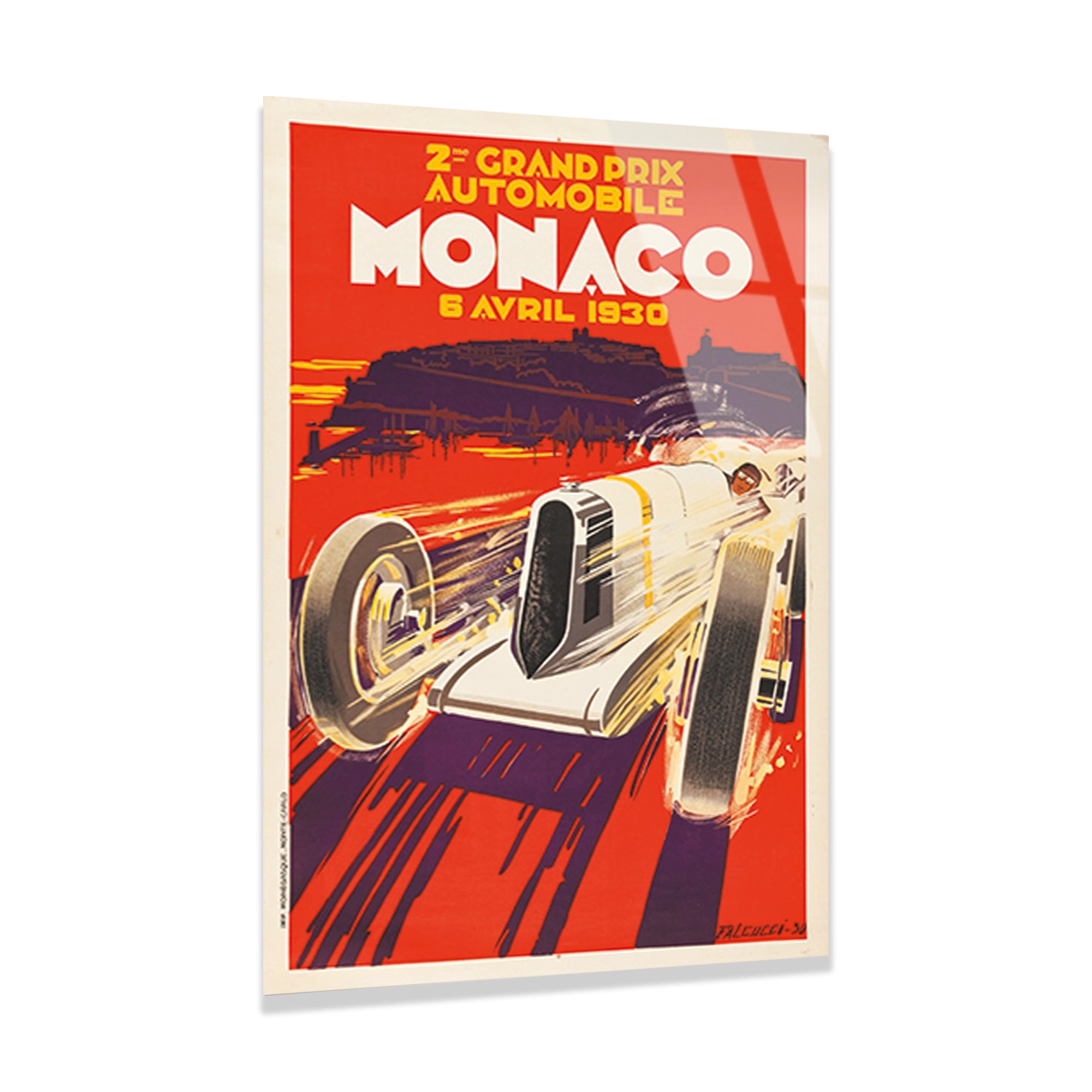 MONACO GRAND PRIX 1930 VINTAGE POSTER - CAM TABLO - DEG0513