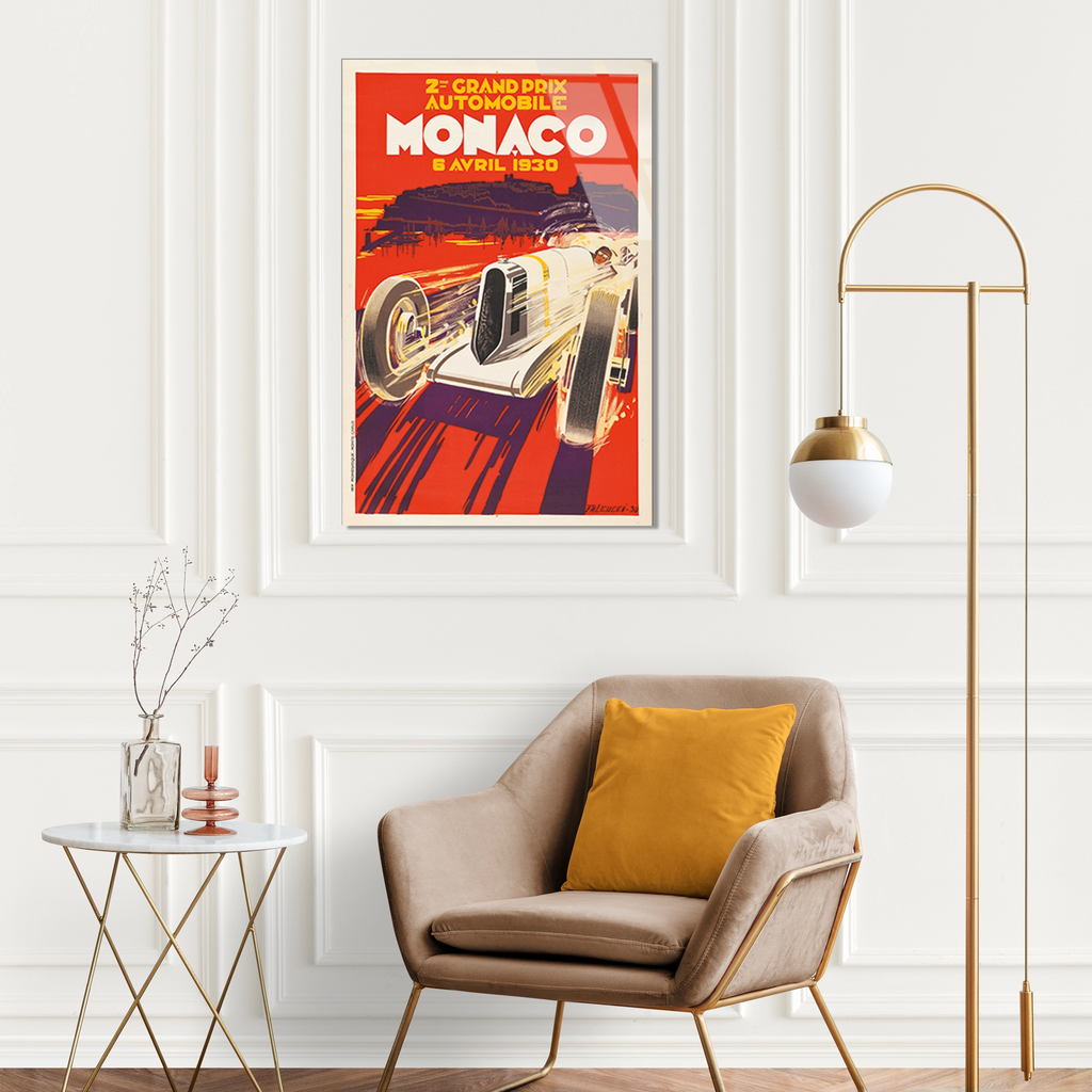MONACO GRAND PRIX 1930 VINTAGE POSTER - CAM TABLO - DEG0513