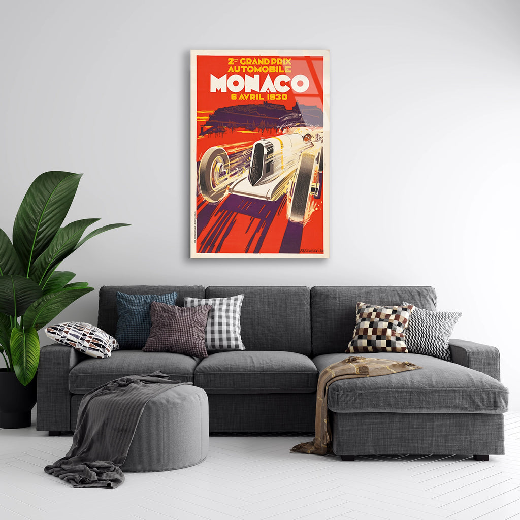 MONACO GRAND PRIX 1930 VINTAGE POSTER - CAM TABLO - DEG0513