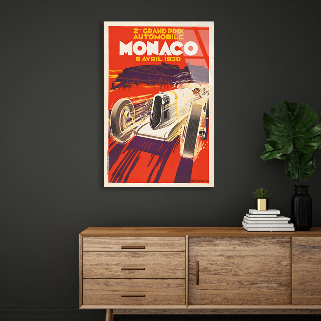 MONACO GRAND PRIX 1930 VINTAGE POSTER - CAM TABLO - DEG0513