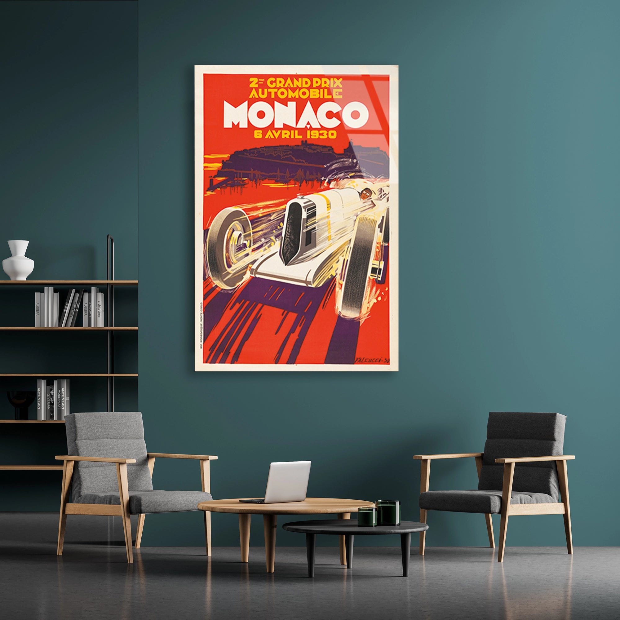 MONACO GRAND PRIX 1930 VINTAGE POSTER - CAM TABLO - DEG0513