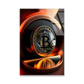 BİTCOİN ALTIN COİN 3D - CAM TABLO - DEG0540