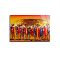 Afrika Masai Kabilesi Cam Tablo