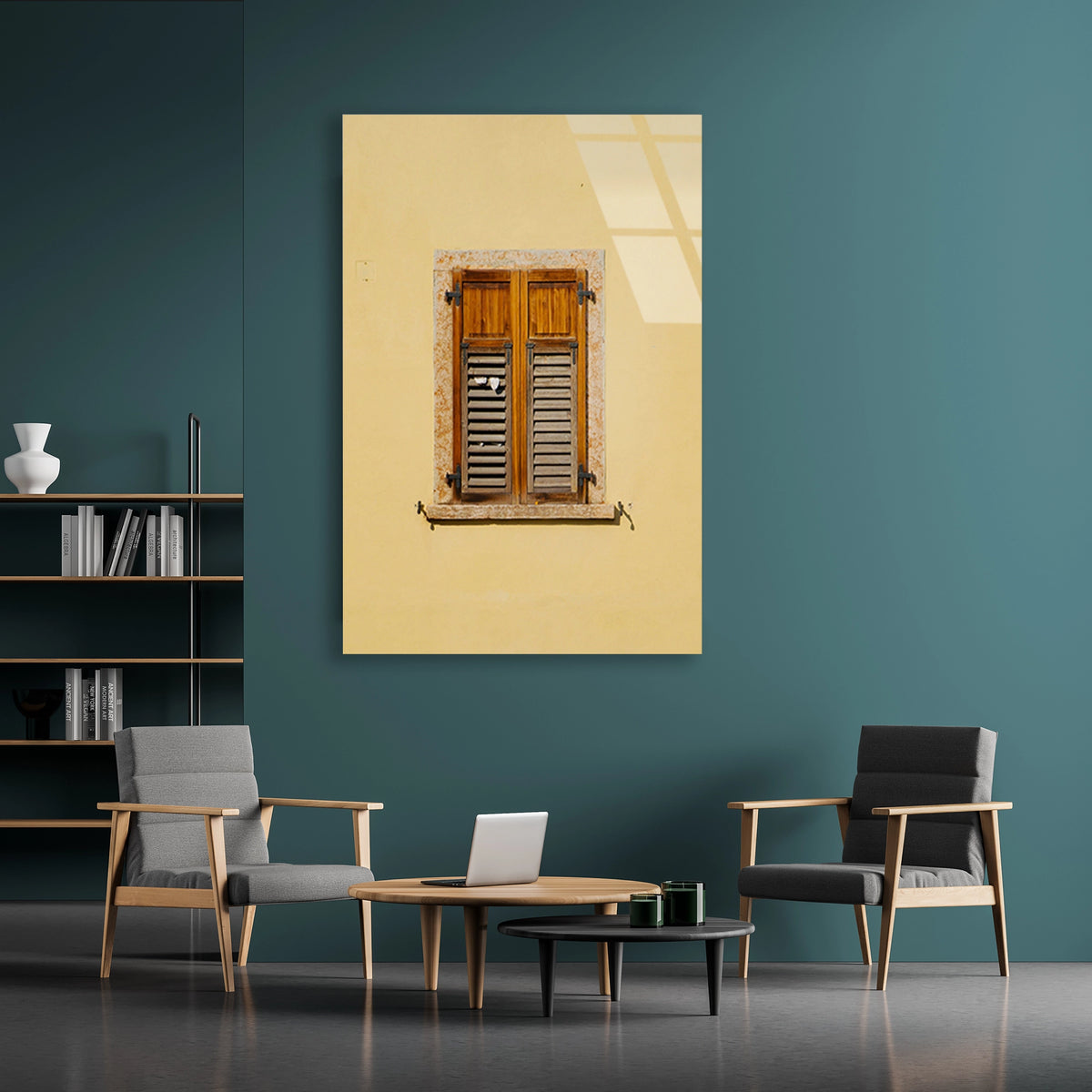 Ahsap Pencere Duvar Cam Tablo