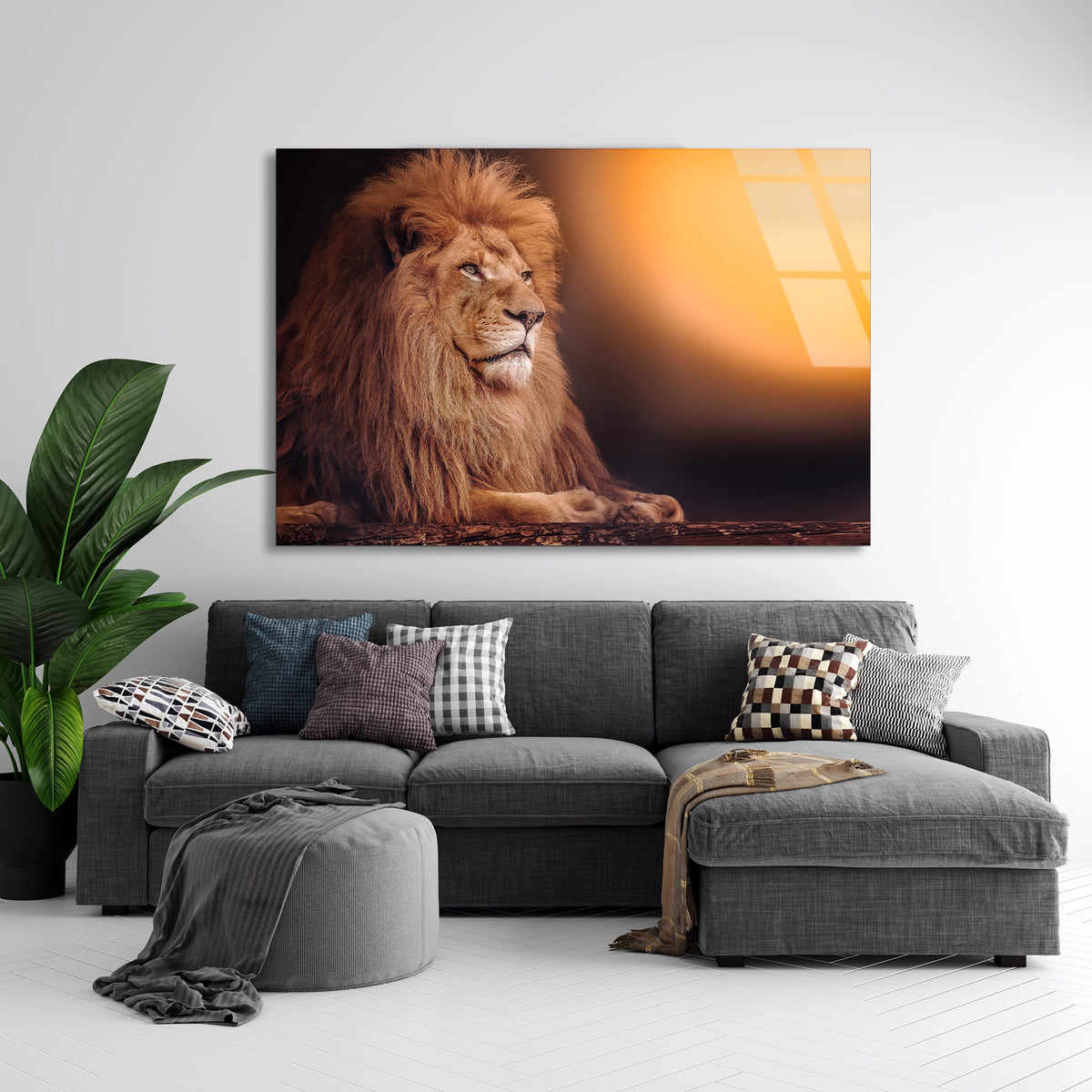 Aslan Cam Tablo
