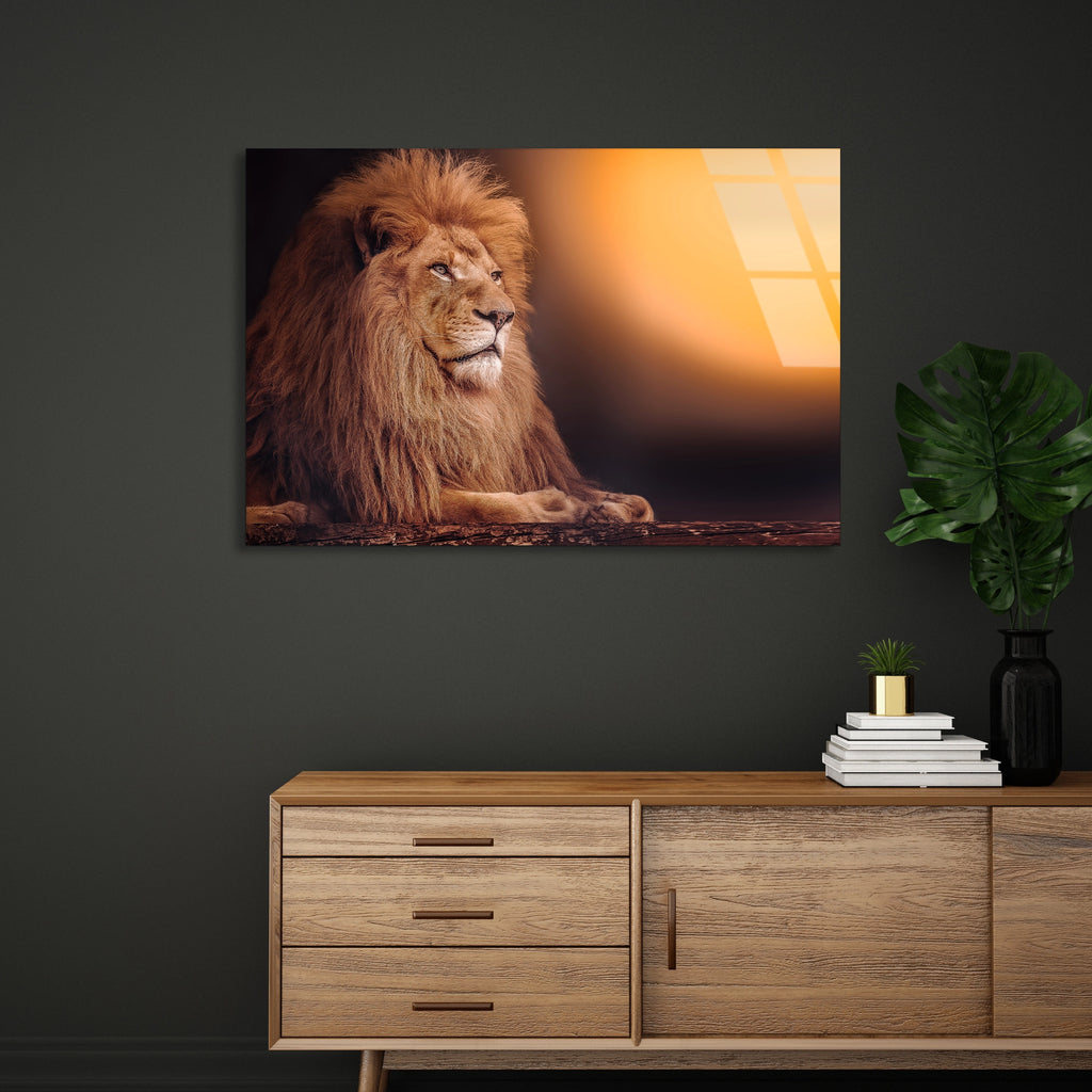 Aslan Cam Tablo