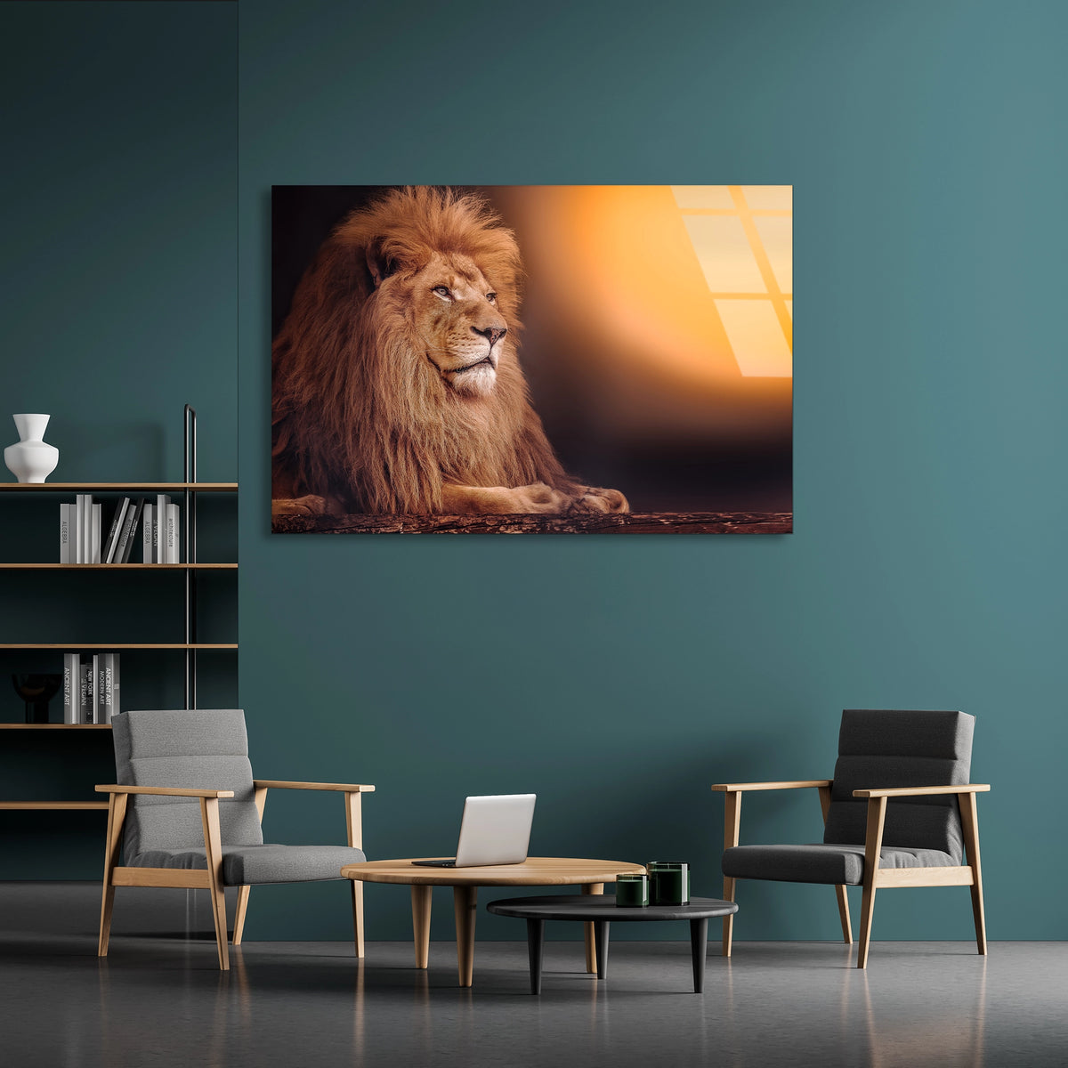 Aslan Cam Tablo