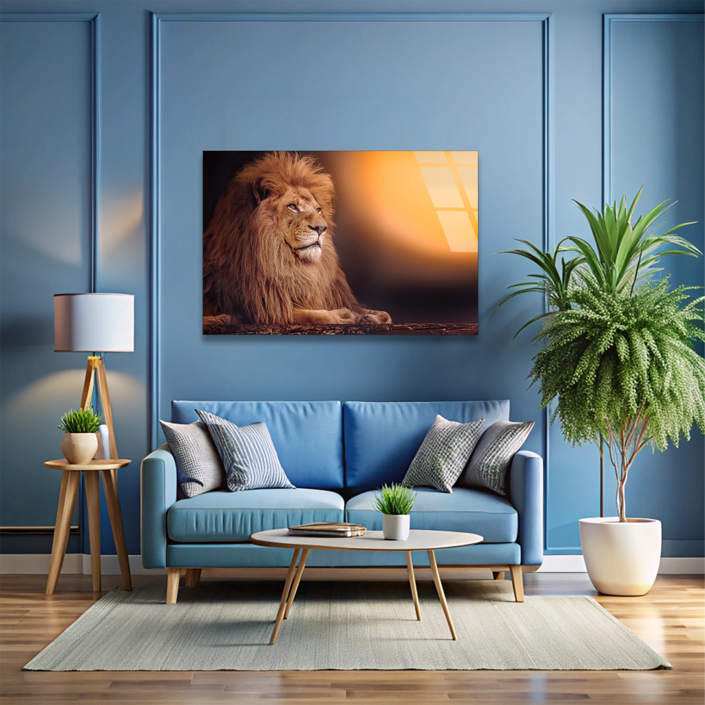 Aslan Cam Tablo