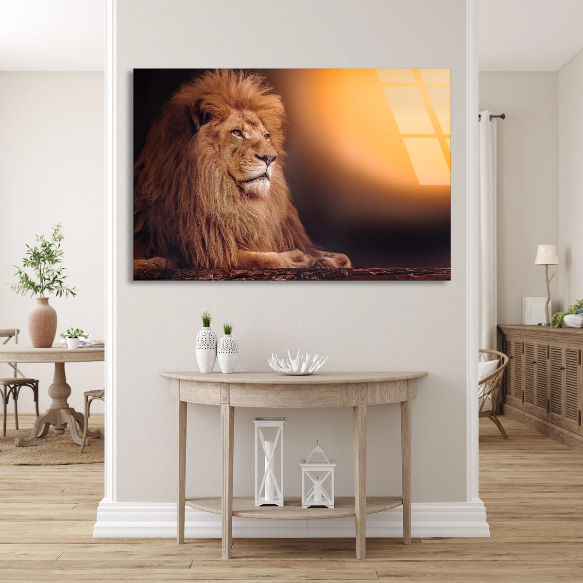 Aslan Cam Tablo