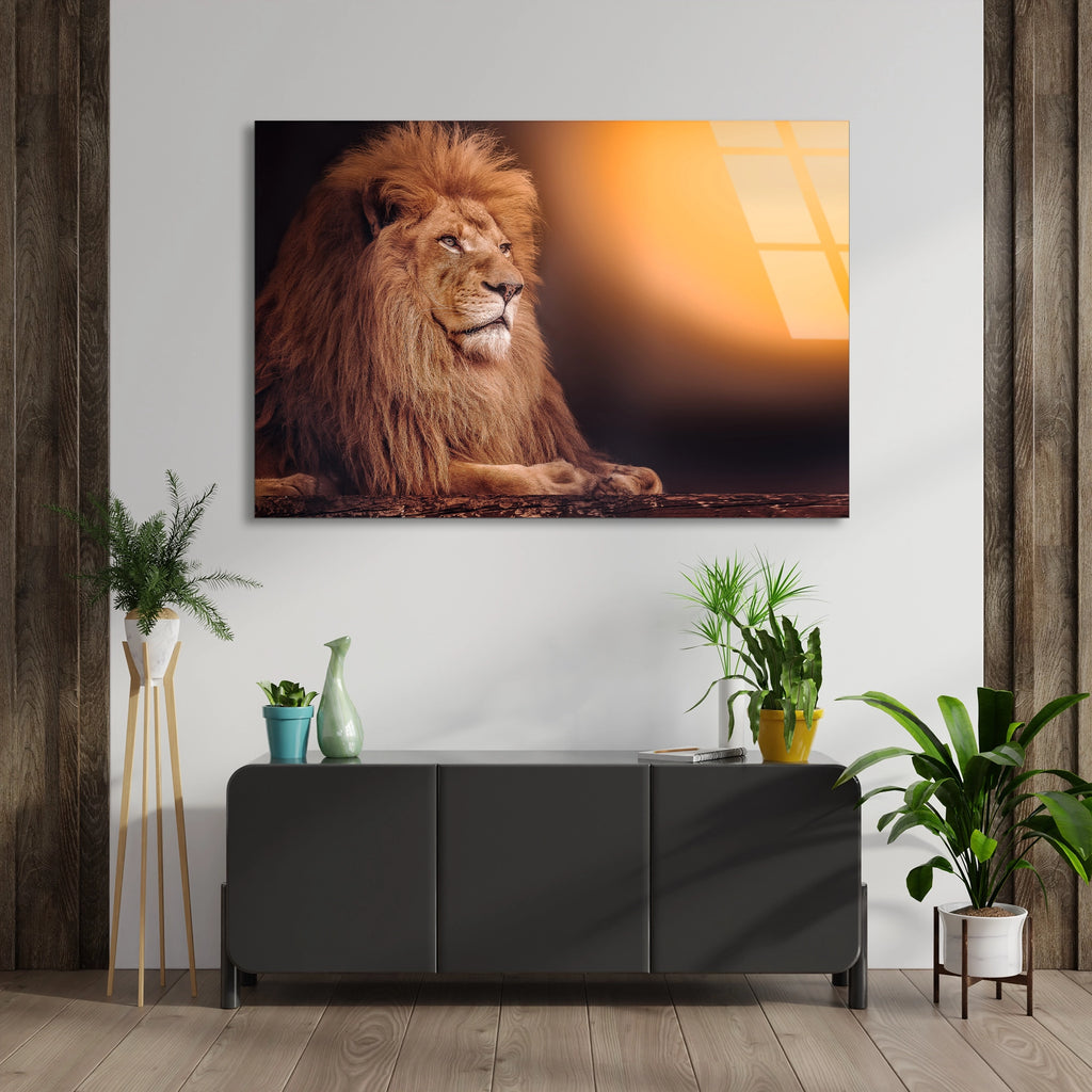 Aslan Cam Tablo