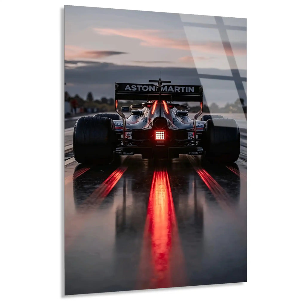 Aston Martin Arka Farlar F1 Cam Tablo – Formula 1 Duvar Dekoru - DEG0830