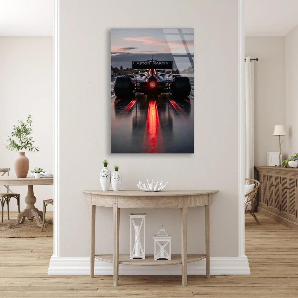 Aston Martin Arka Farlar F1 Cam Tablo – Formula 1 Duvar Dekoru - DEG0830