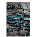 Aston Martin Pit Stop F1 Cam Tablo – Formula 1 Duvar Dekoru - DEG0784