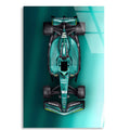 Aston Martin Üstten Görünüm F1 Cam Tablo – Formula 1 Duvar Dekoru - DEG0788