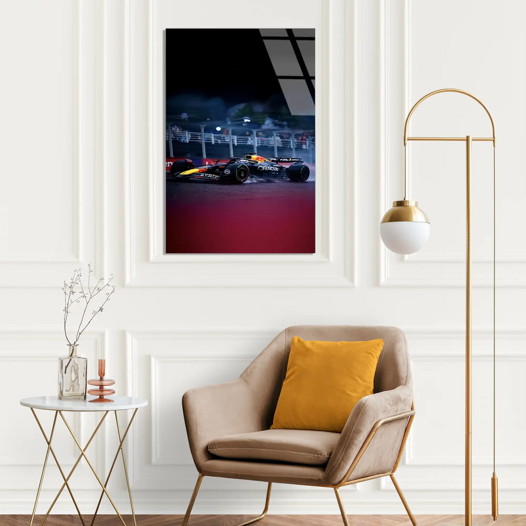 Baku Gece Yarışı F1 Cam Tablo – Formula 1 Duvar Dekoru - DEG0799