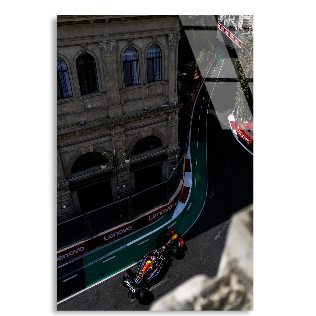 Baku Şehir Yarışı Havadan F1 Cam Tablo – Formula 1 Duvar Dekoru - DEG0805