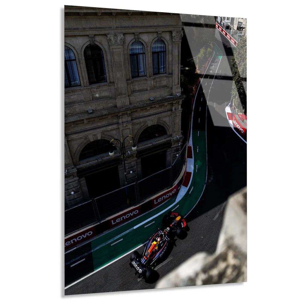 Baku Şehir Yarışı Havadan F1 Cam Tablo – Formula 1 Duvar Dekoru - DEG0805