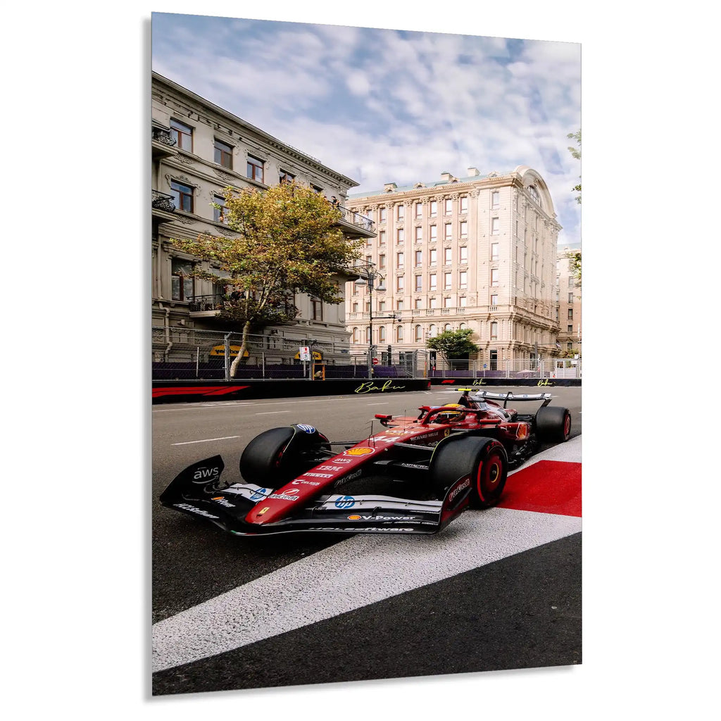 Baku Sokak Yarışı F1 Cam Tablo – Formula 1 Duvar Dekoru - DEG0815