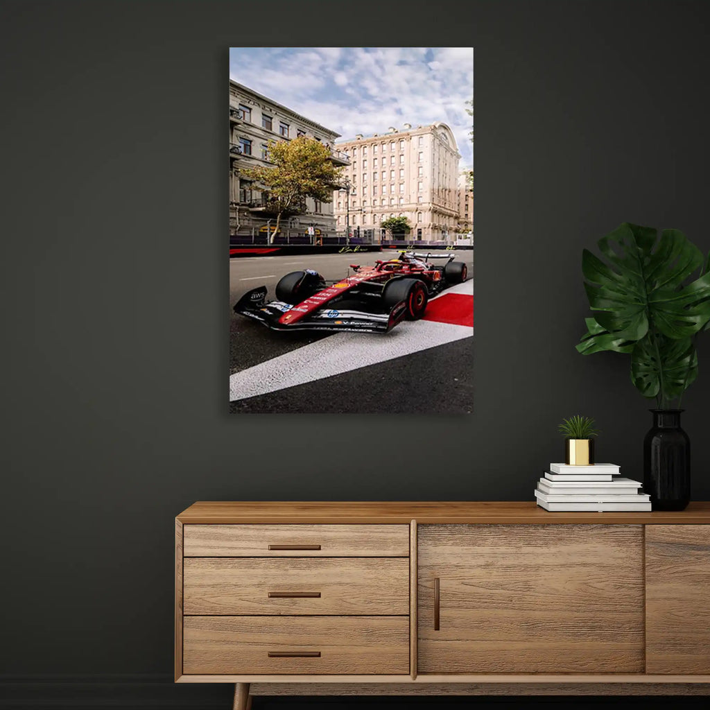 Baku Sokak Yarışı F1 Cam Tablo – Formula 1 Duvar Dekoru - DEG0815