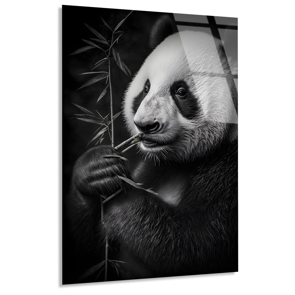Bambulu Panda Cam Tablo – Hayvan Duvar Dekoru - DEG0935