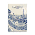 Barcelona Ispanya Cam Tablo