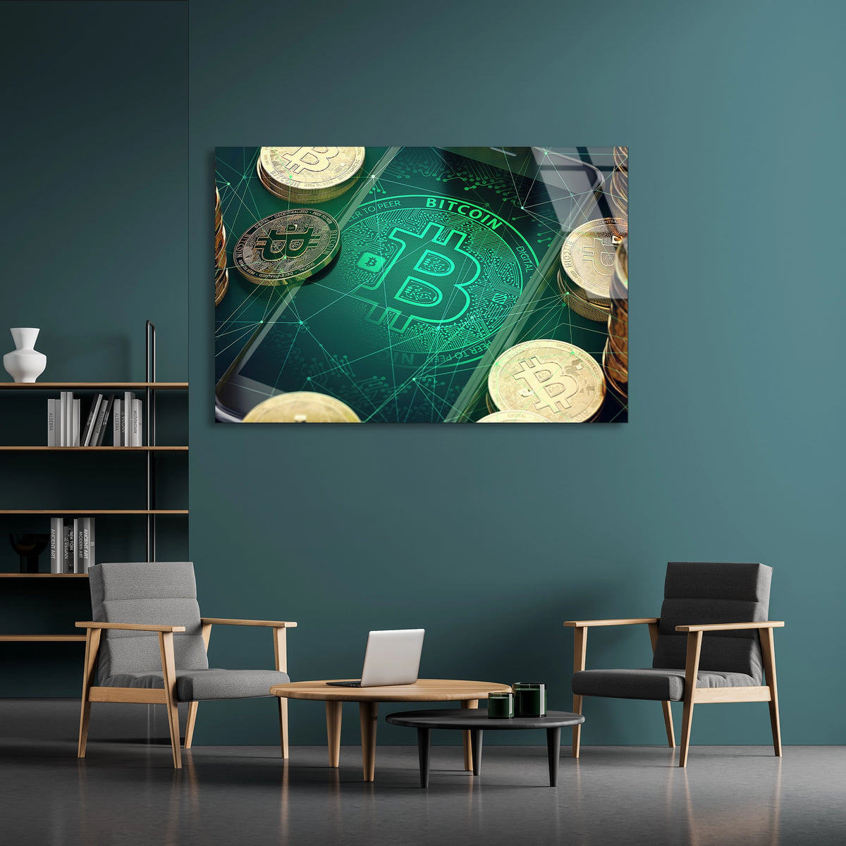 Bitcoin Ve Para Cam Tablo