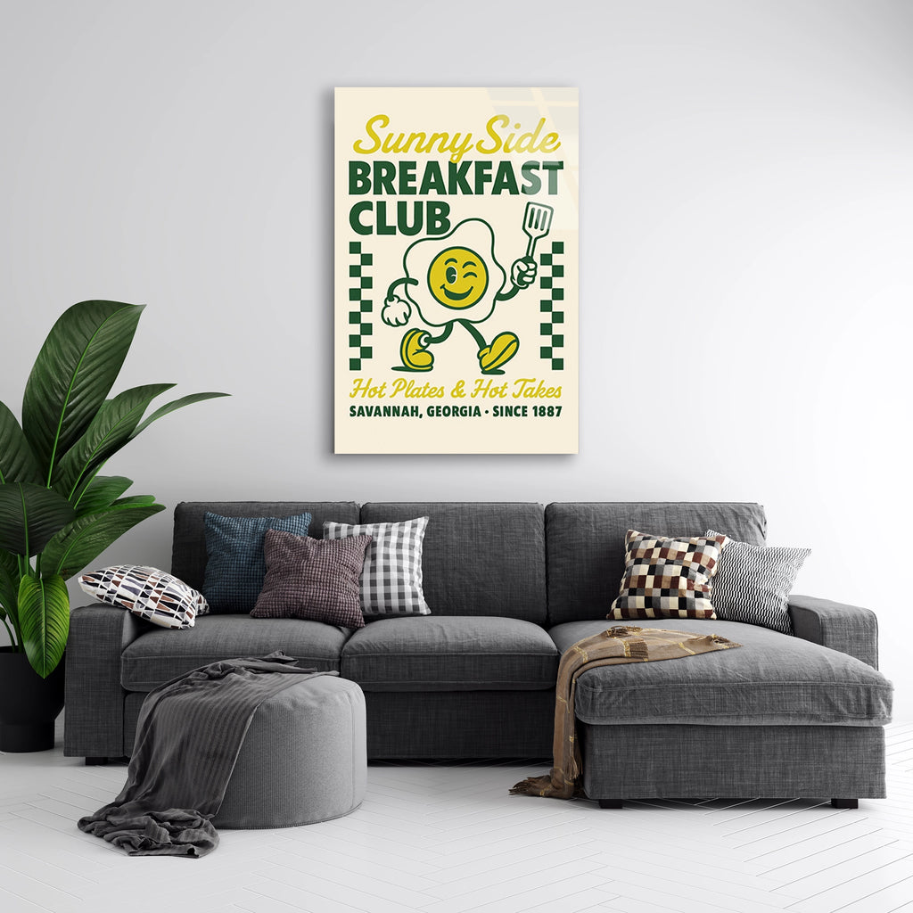 Breakfast Club Yumurta Cam Tablo