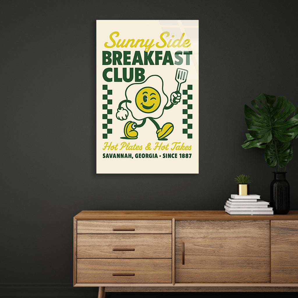 Breakfast Club Yumurta Cam Tablo