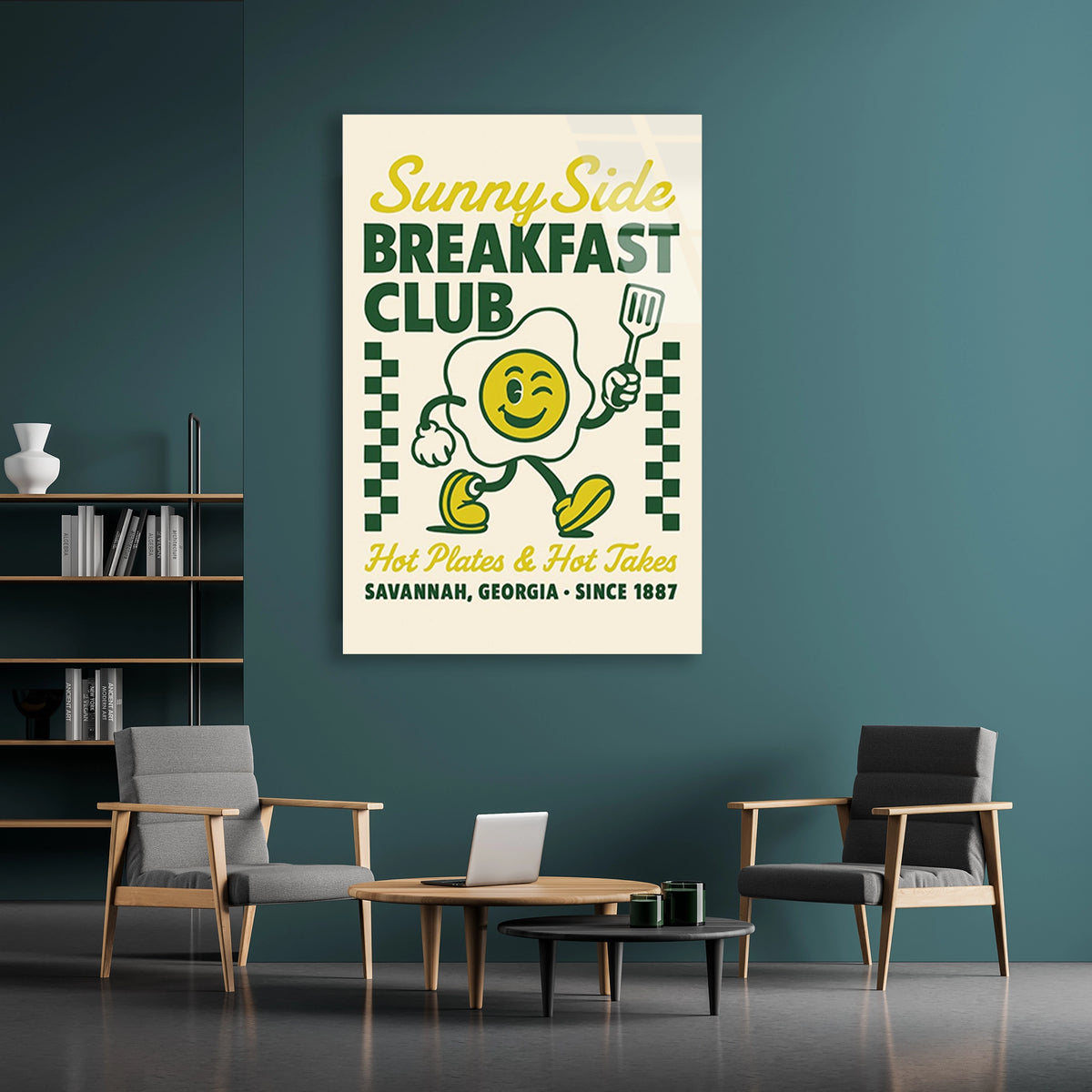Breakfast Club Yumurta Cam Tablo