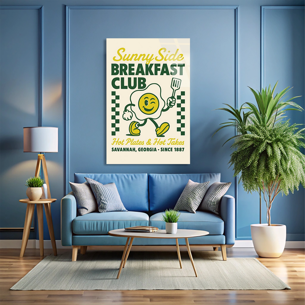 Breakfast Club Yumurta Cam Tablo