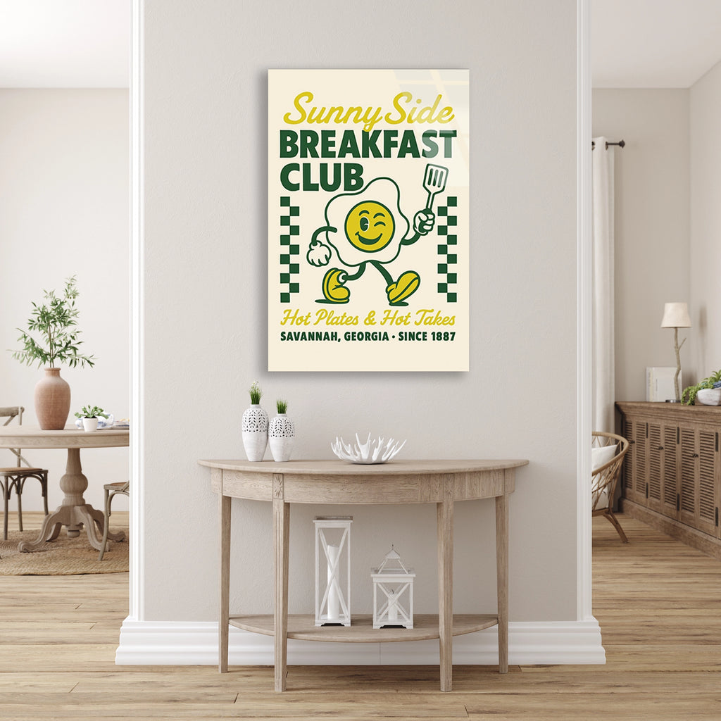 Breakfast Club Yumurta Cam Tablo