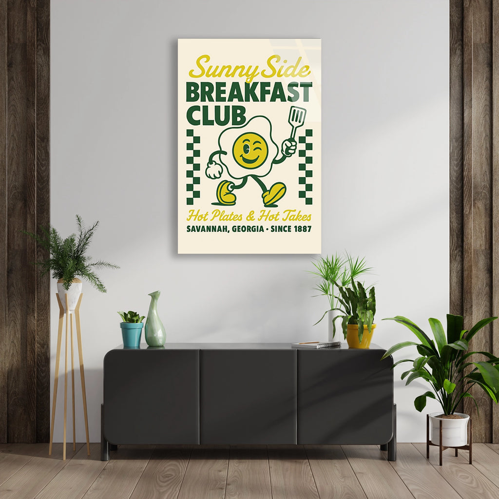 Breakfast Club Yumurta Cam Tablo