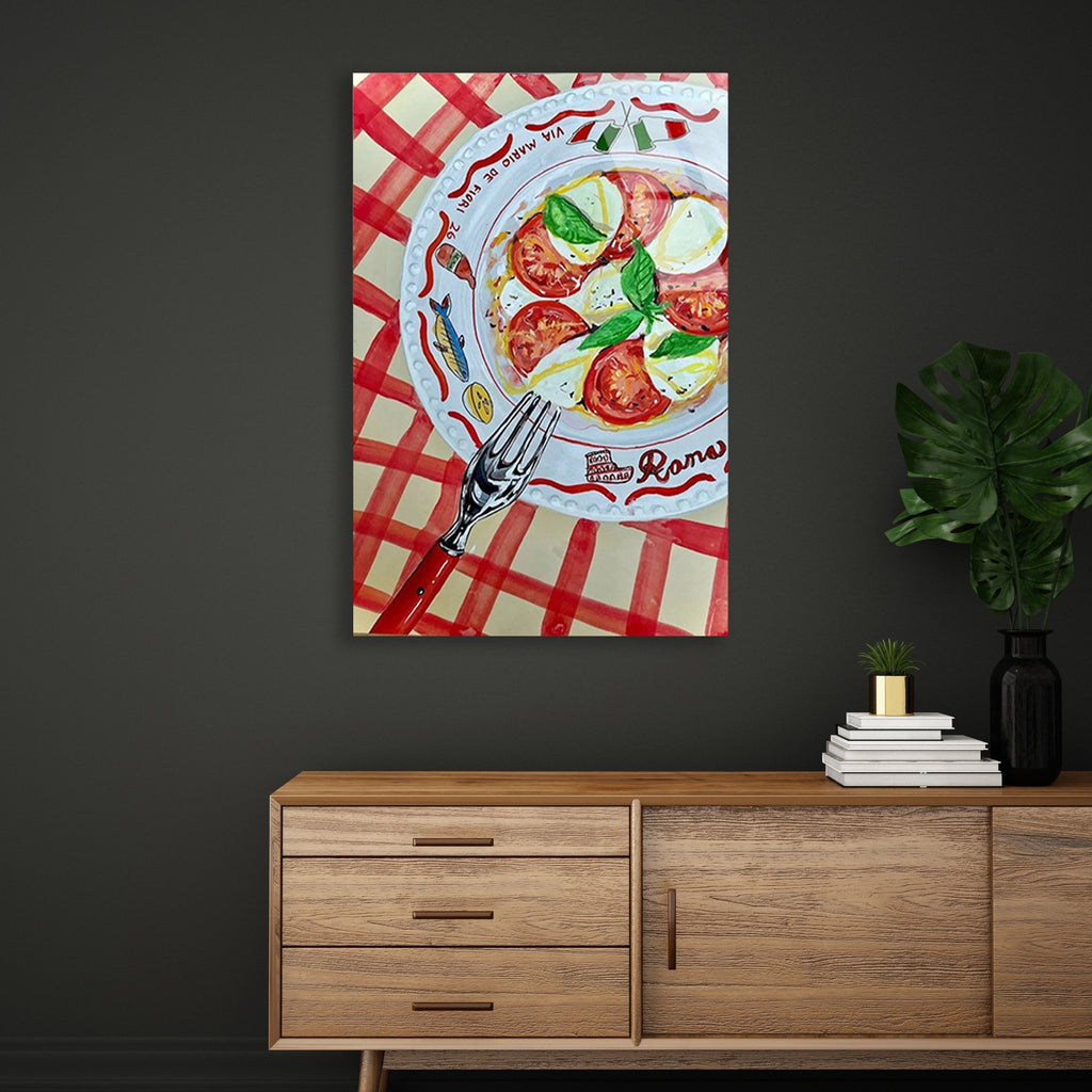 Caprese Salata Tabagi Cam Tablo