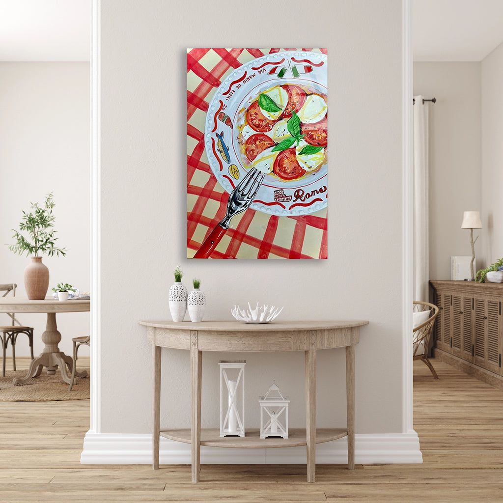 Caprese Salata Tabagi Cam Tablo