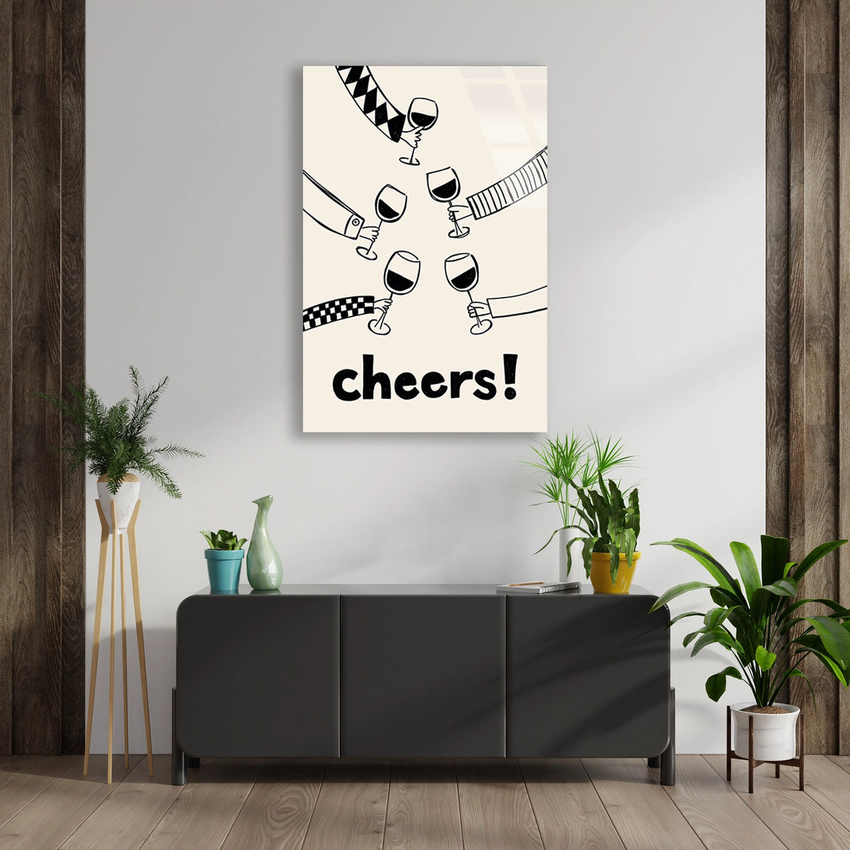 Cheers Sarap Kadehleri Cam Tablo