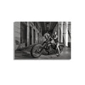 Chopper Motosiklet Kadın Cam Tablo