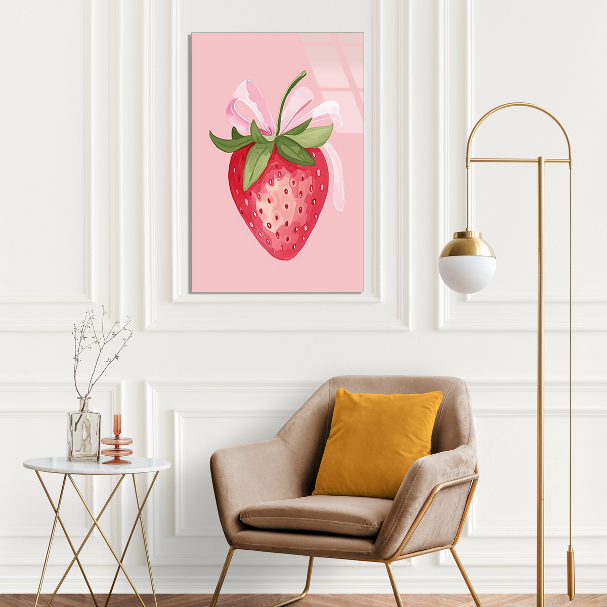 Cilek Illustrasyonu Cam Tablo