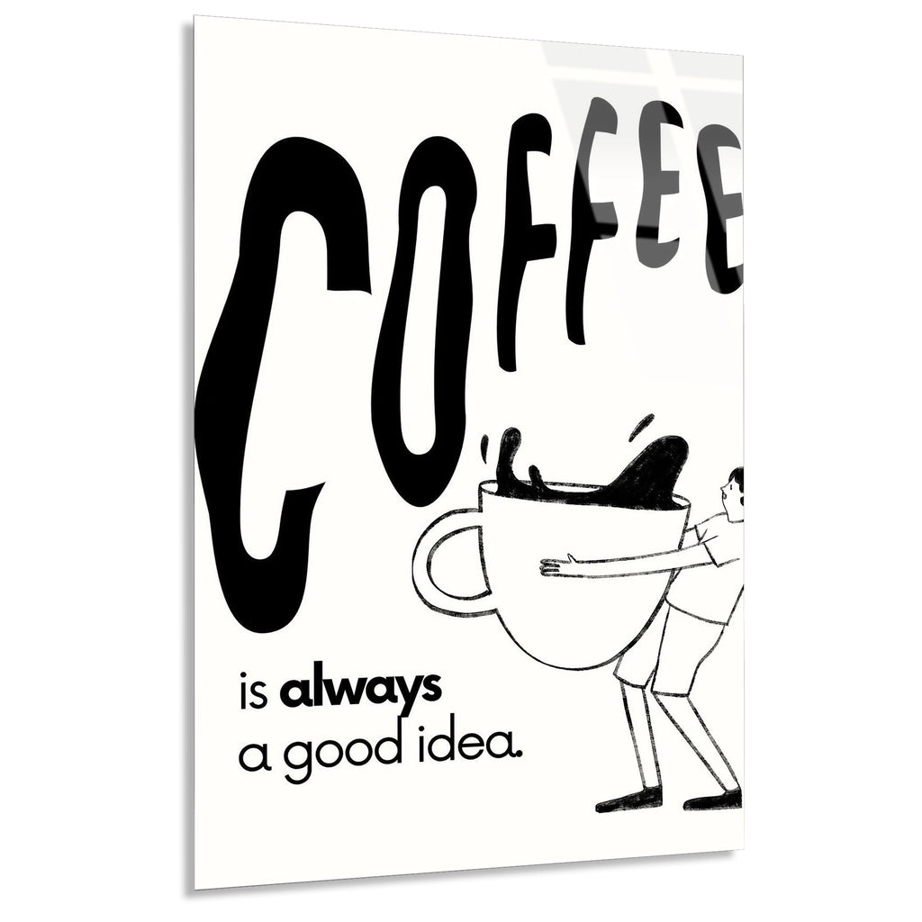 Coffee Tipografi Posteri Cam Tablo