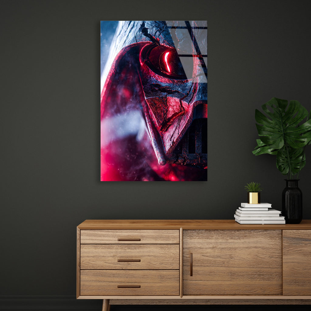 Darth Vader Kirmizi Cam Tablo