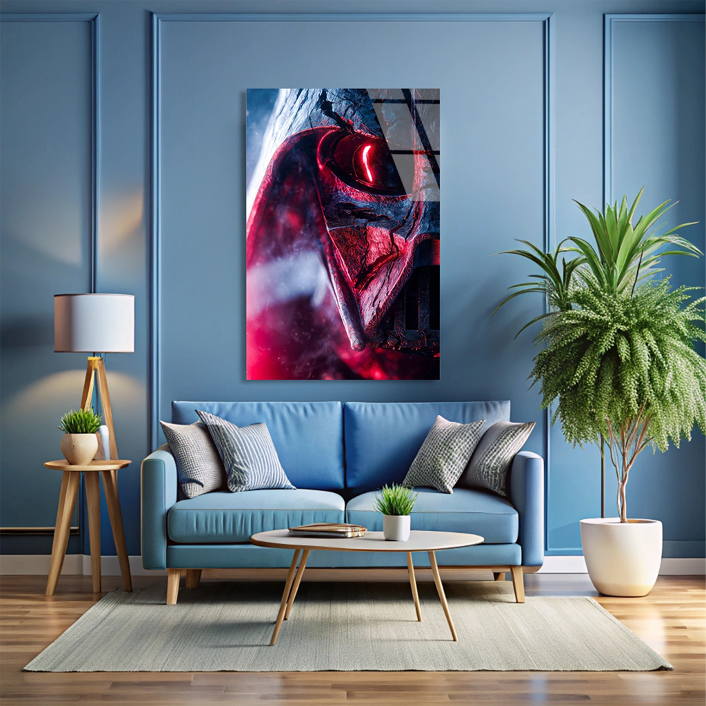 Darth Vader Kirmizi Cam Tablo