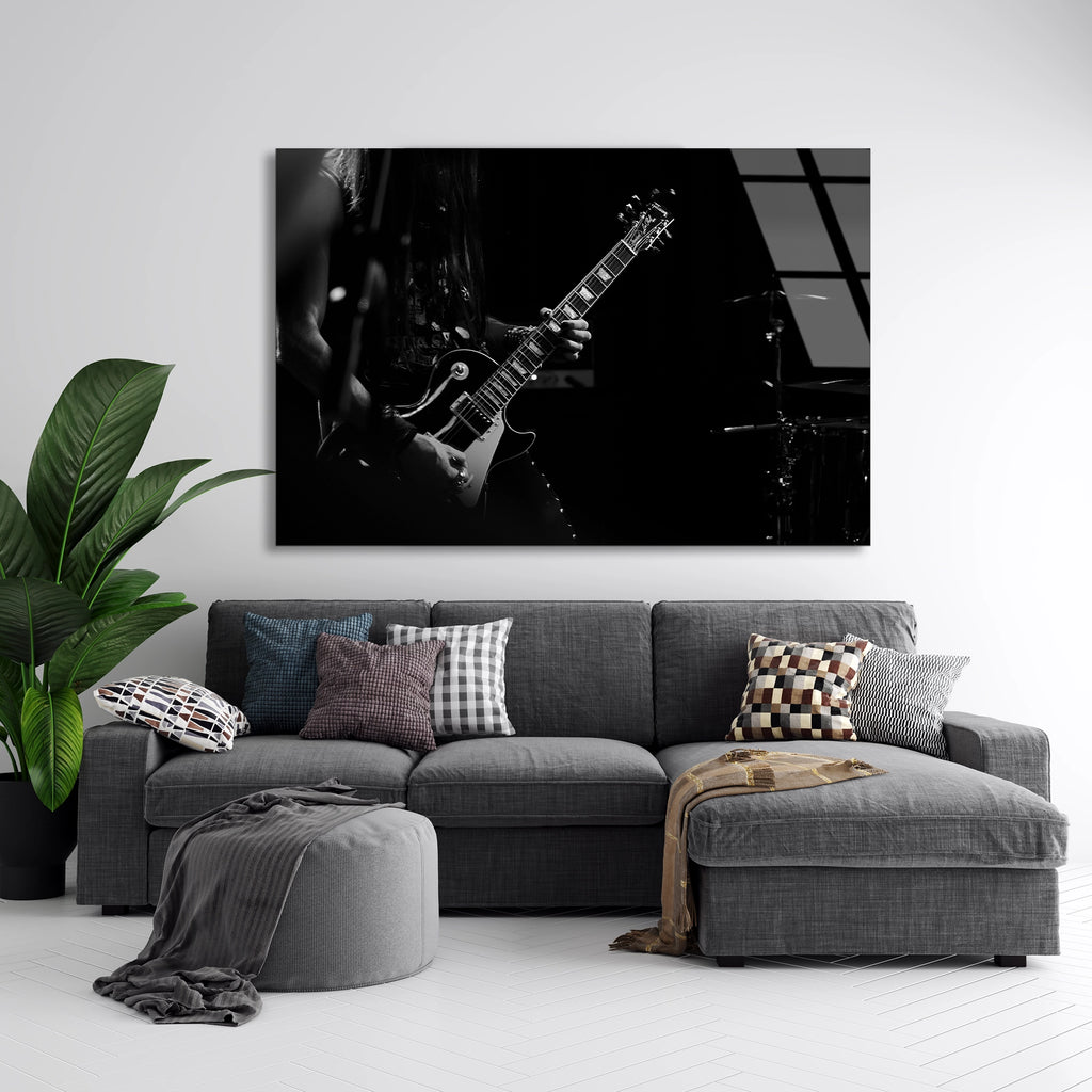 Elektro Gitar Cam Tablo