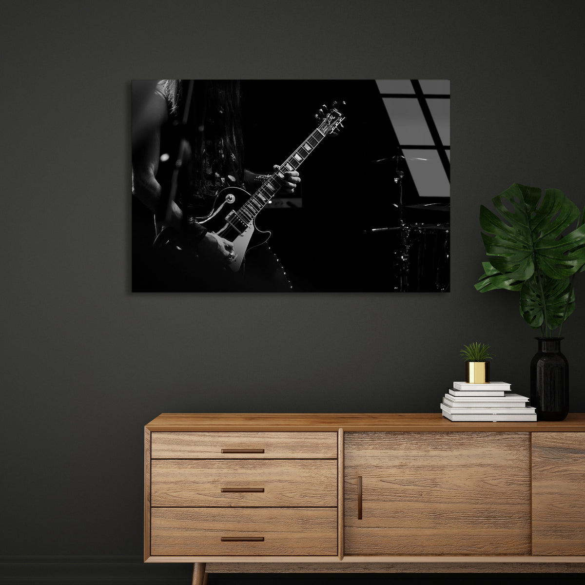 Elektro Gitar Cam Tablo