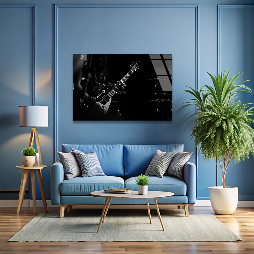 Elektro Gitar Cam Tablo